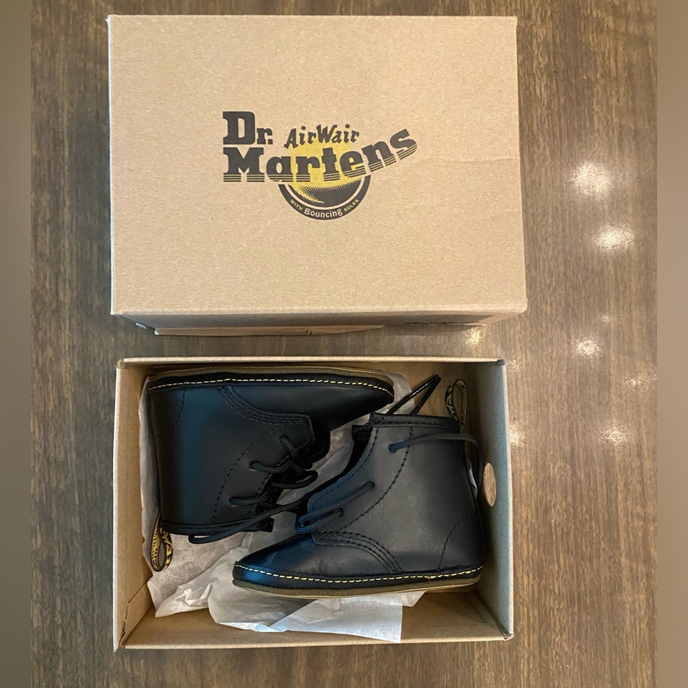 Doc Martens Infant Crib Shoe - Boot - Black - Size 3 - Dr. Martens in Box